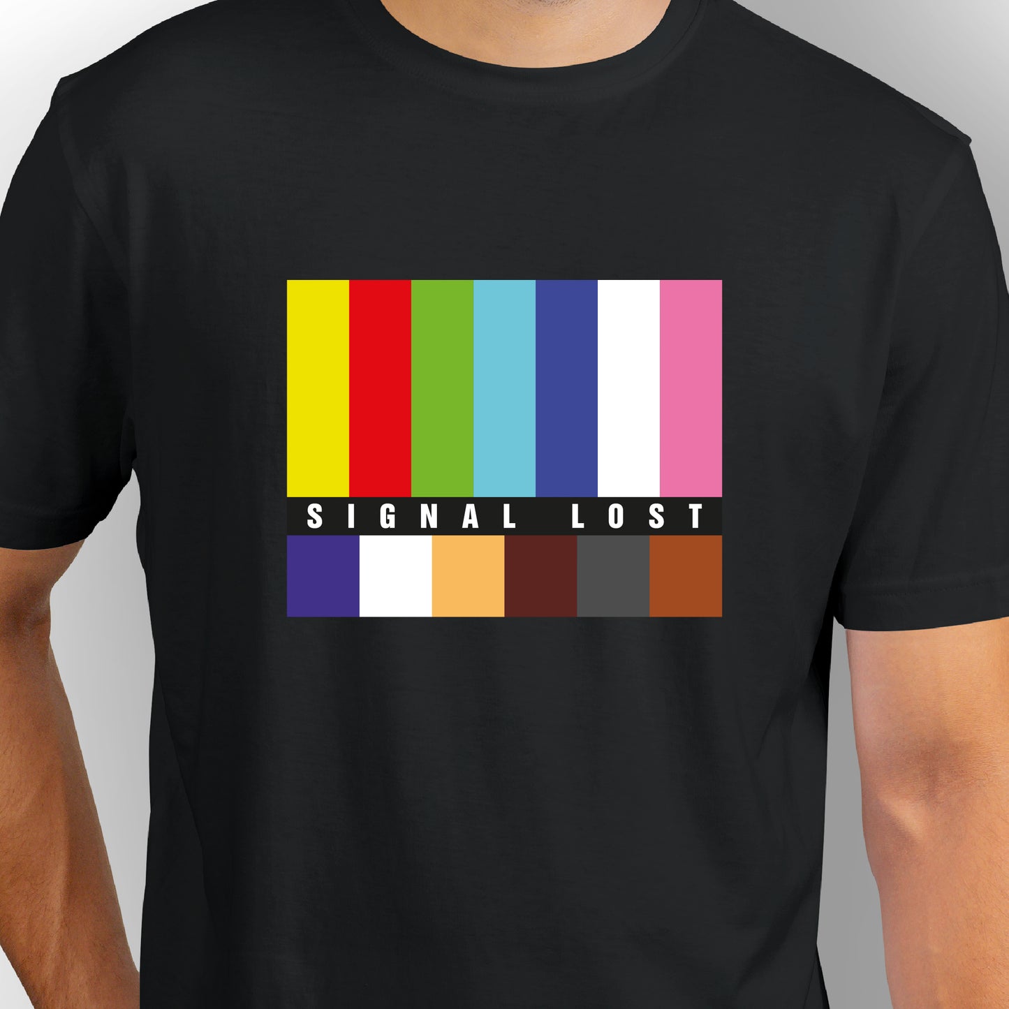 Signal Lost | CARBON-COPY | Premium Smart-Fit | Unisex T-Shirt| Black T-Shirt