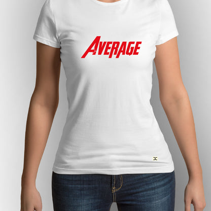Average | CARBON-COPY | Premium Smart-Fit | Unisex T-Shirt| White T-Shirt