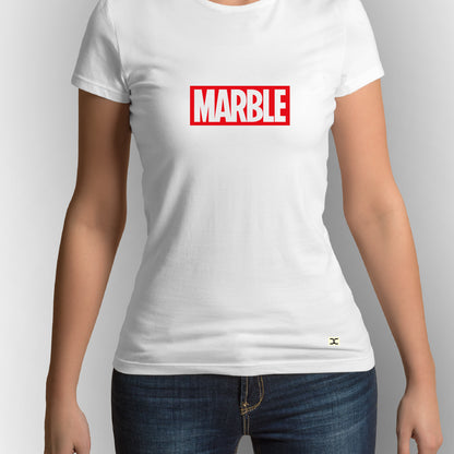 MARBLE| CARBON-COPY | Premium Smart-Fit | Unisex T-Shirt| White T-Shirt