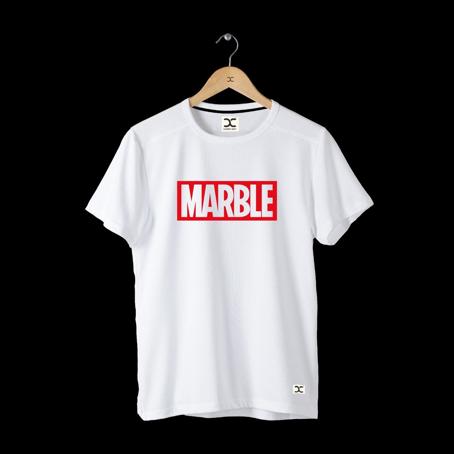 MARBLE| CARBON-COPY | Premium Smart-Fit | Unisex T-Shirt| White T-Shirt
