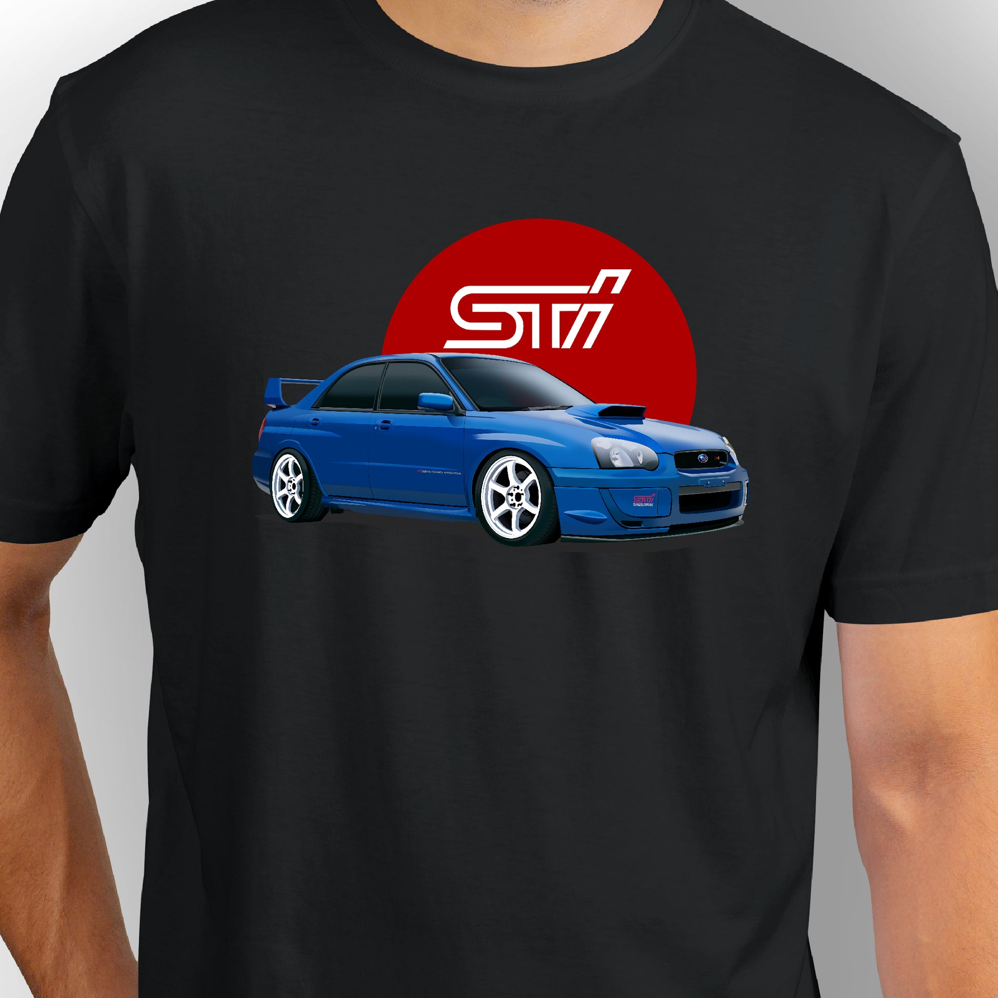 Subaru Impreza WRX STI| CARBON-COPY | Premium Smart-Fit | Unisex T-Shirt| Black T-Shirt