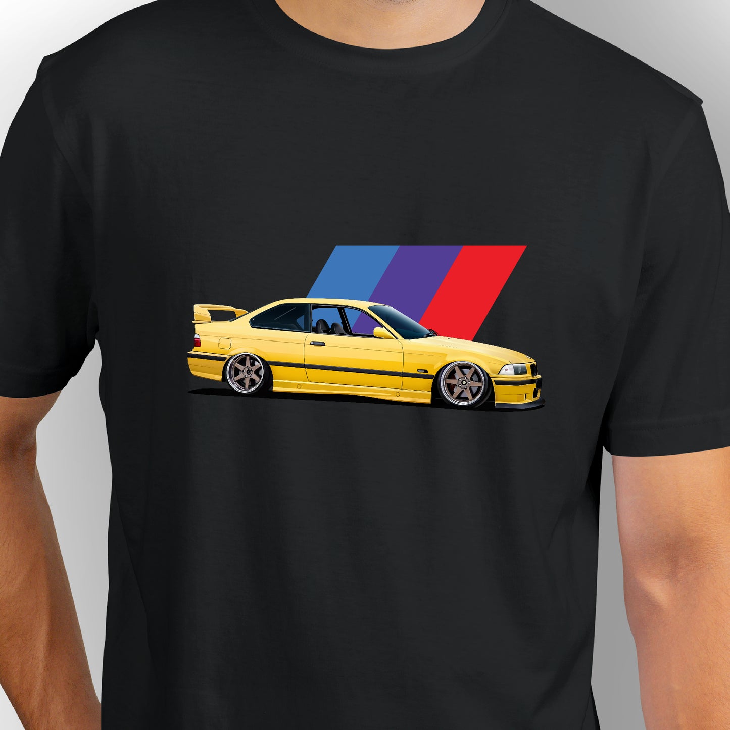 BMW E36 M3 | CARBON-COPY | Premium Smart-Fit | Unisex T-Shirt| Black T-Shirt