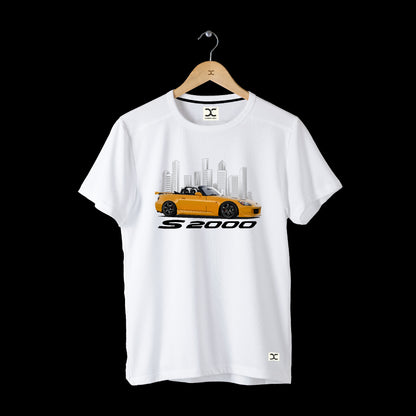 Honda S 2000 | CARBON-COPY | Premium Smart-Fit | Unisex T-Shirt| White T-Shirt