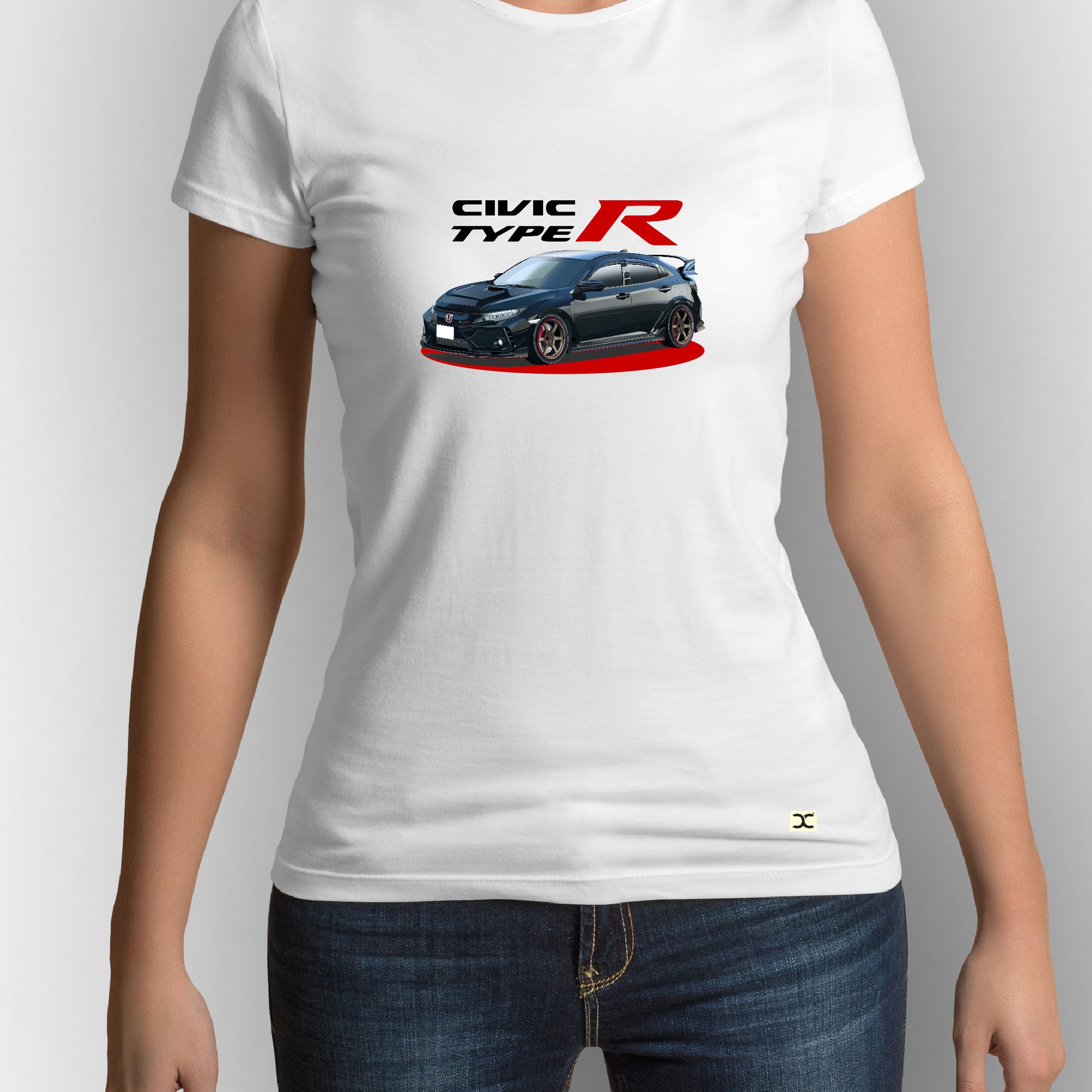 Honda Civic Type R | CARBON-COPY | Premium Smart-Fit | Unisex T-Shirt| White T-Shirt