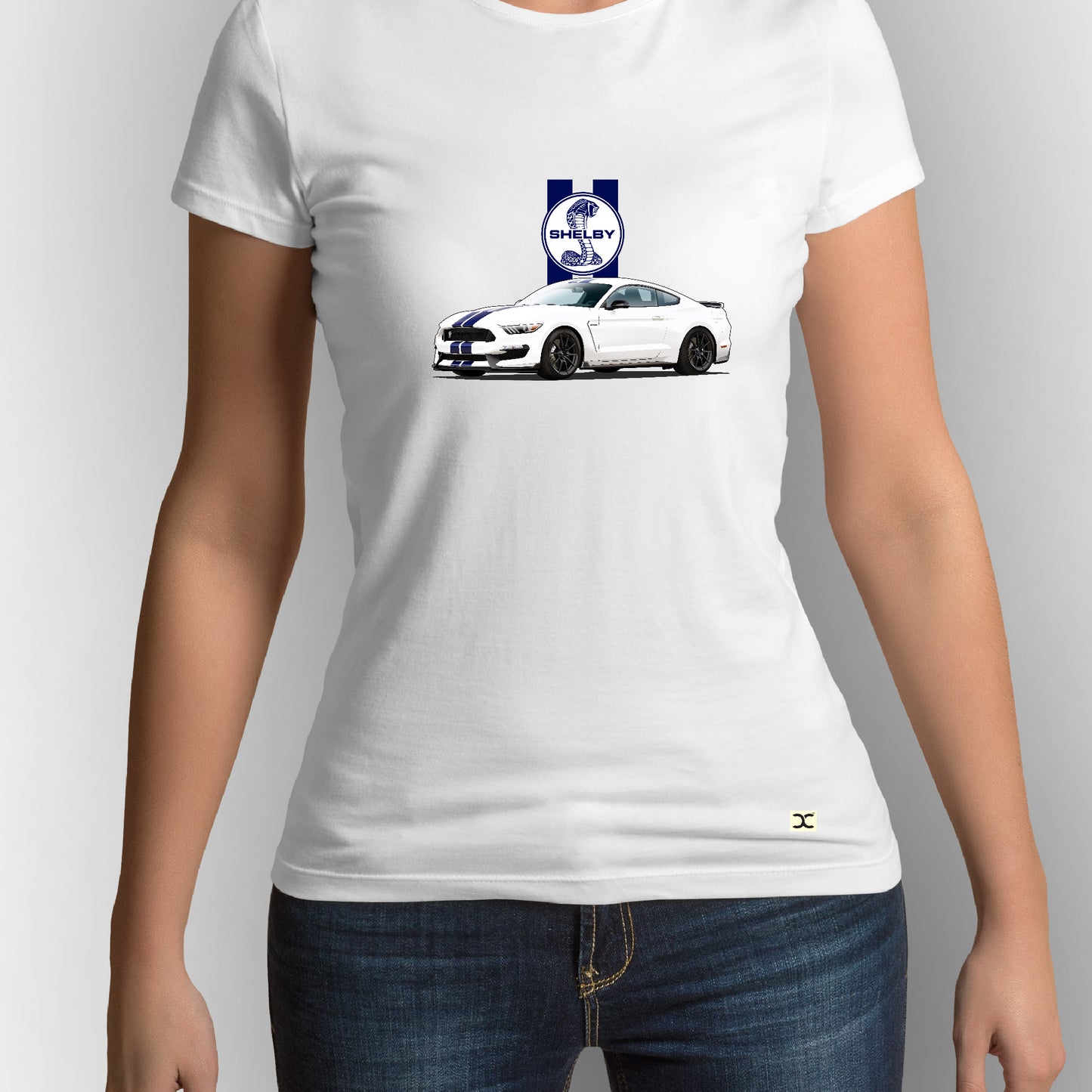 Shelby Mustange GT500 | CARBON-COPY | Premium Smart-Fit | Unisex T-Shirt| White T-Shirt