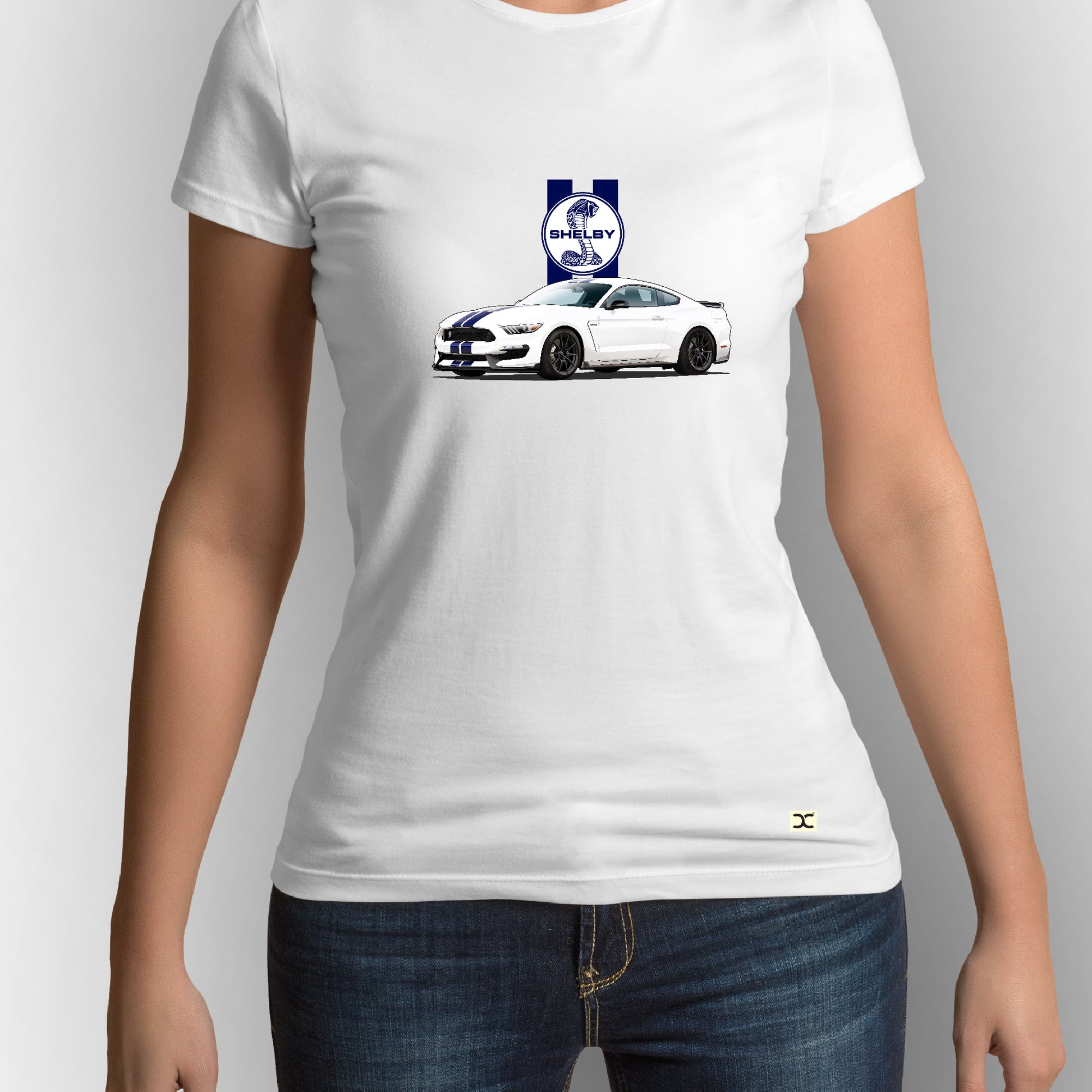 Shelby Mustange GT500 | CARBON-COPY | Premium Smart-Fit | Unisex T-Shirt| White T-Shirt