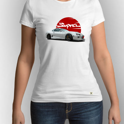 Honda Toyota Supra | CARBON-COPY | Premium Smart-Fit | Unisex T-Shirt| White T-Shirt