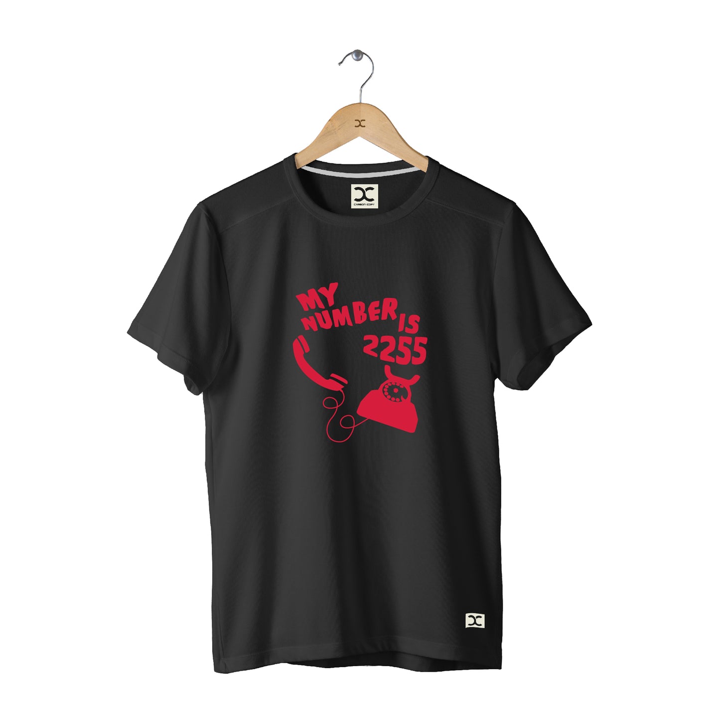My Number is 2255 | CARBON-COPY | Premium Smart-Fit | Unisex T-Shirt| Black | T-Shirt 