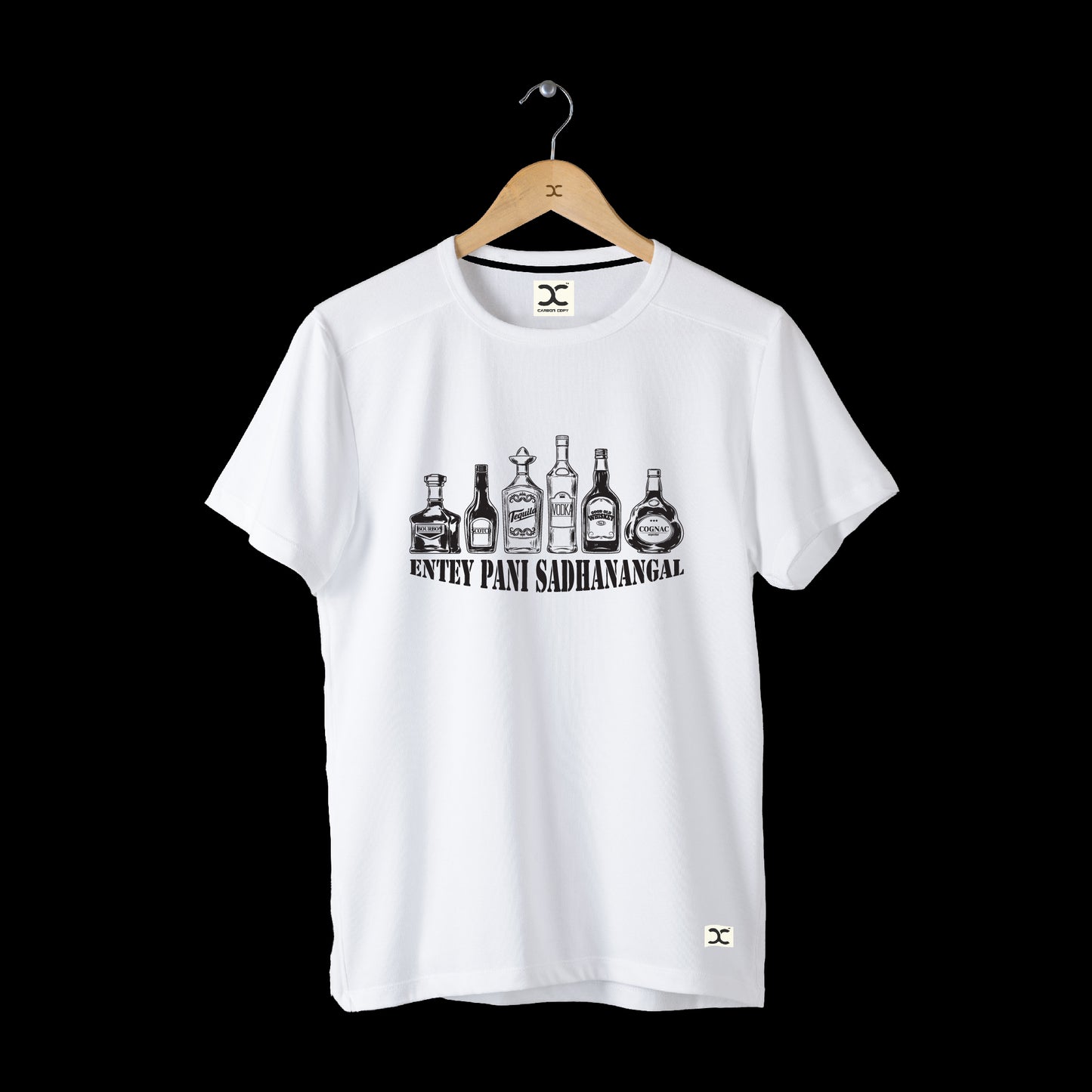Entey Pani Sadhanangal | CARBON-COPY | Premium Smart-Fit | Unisex T-Shirt| White T-Shirt