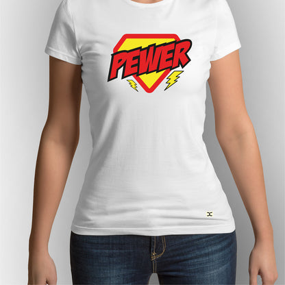 Pewer | CARBON-COPY | Premium Smart-Fit | Unisex T-Shirt| White | T-Shirt