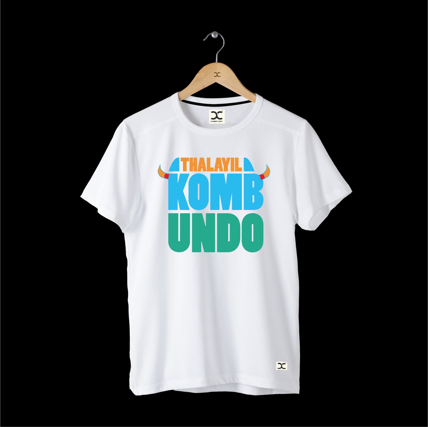 CARBON-COPY l Premium Smart-Fit l Thalayil Kombundo t-shirt I Malayalam Dialogue print