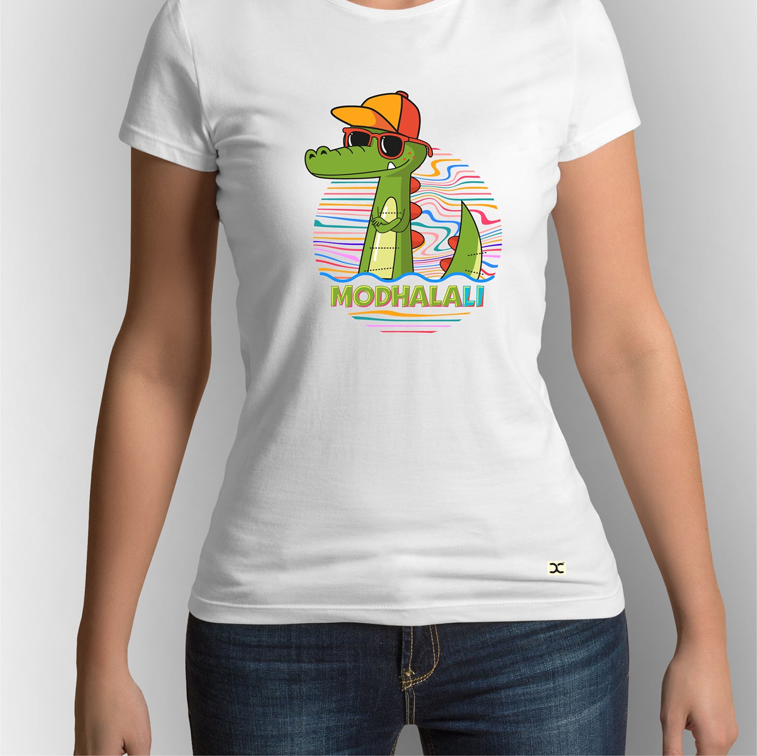 Modhalali | CARBON-COPY | Premium Smart-Fit | Unisex White T-Shirt