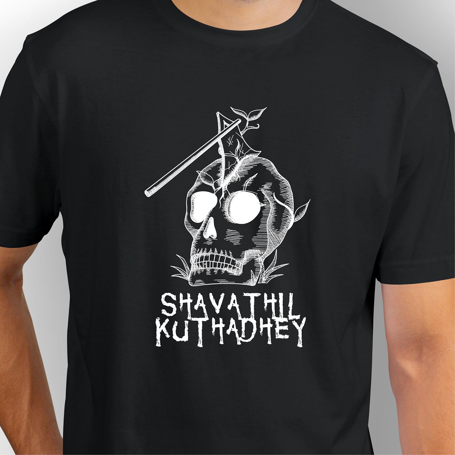 Shavathil Kuthadhey | CARBON-COPY | Premium Smart-Fit |Unisex T-Shirt| Black T-Shirt 