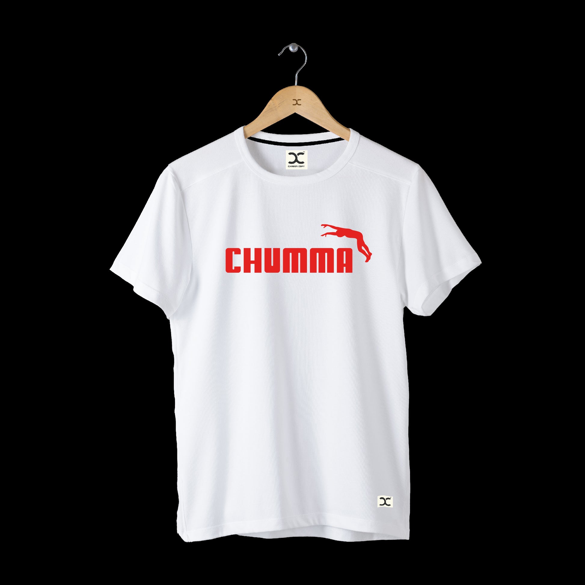 Chumma | CARBON-COPY | Premium Smart-Fit | Unisex T-Shirt| White T-Shirt