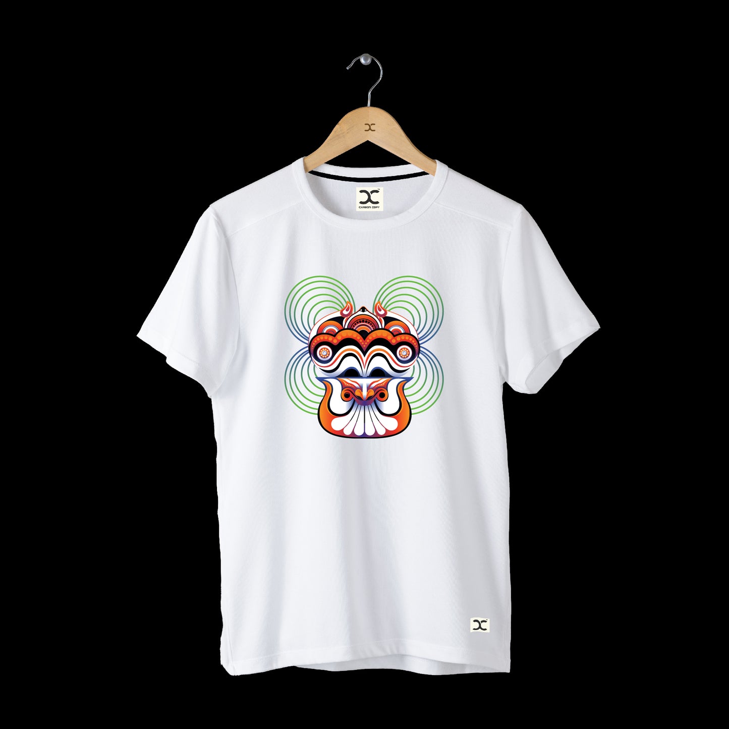 Theyyam | CARBON-COPY | Premium Smart-Fit | Unisex T-Shirt | White | T-Shirt